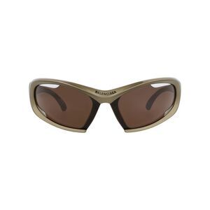 Balenciaga Shield-Frame Bio Injection Sunglasses Green Unisex-Adult